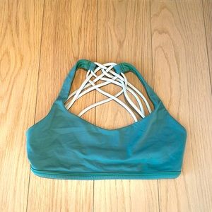 Teal Lululemon sports bra